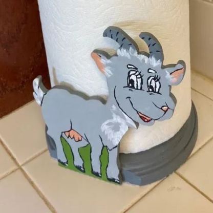 Adorable  Goat  Paper Towel Holder