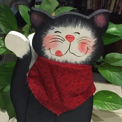 Black Cat Paper Towel Holder
