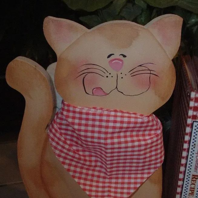 Orange Tabby Paper Towel Holder