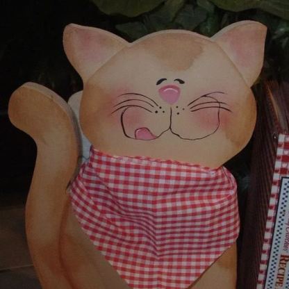 Orange Tabby Paper Towel Holder