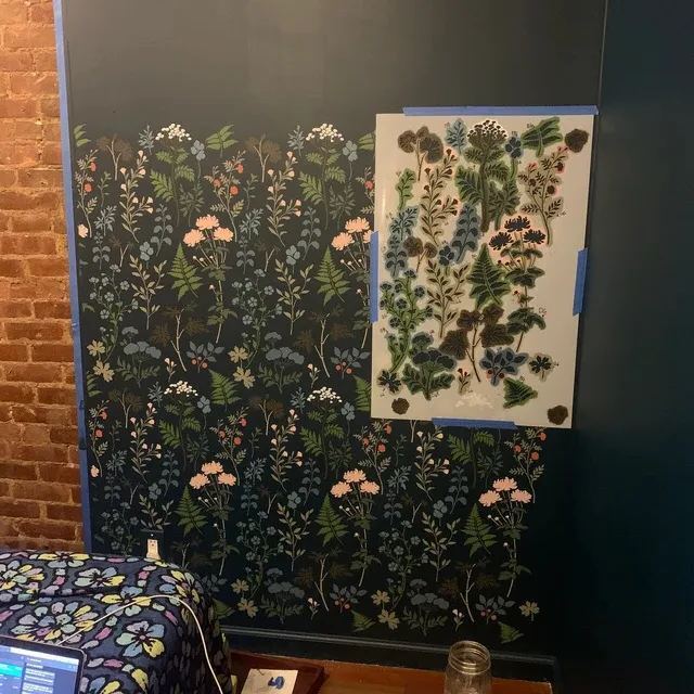 Woodland Plants Stencil