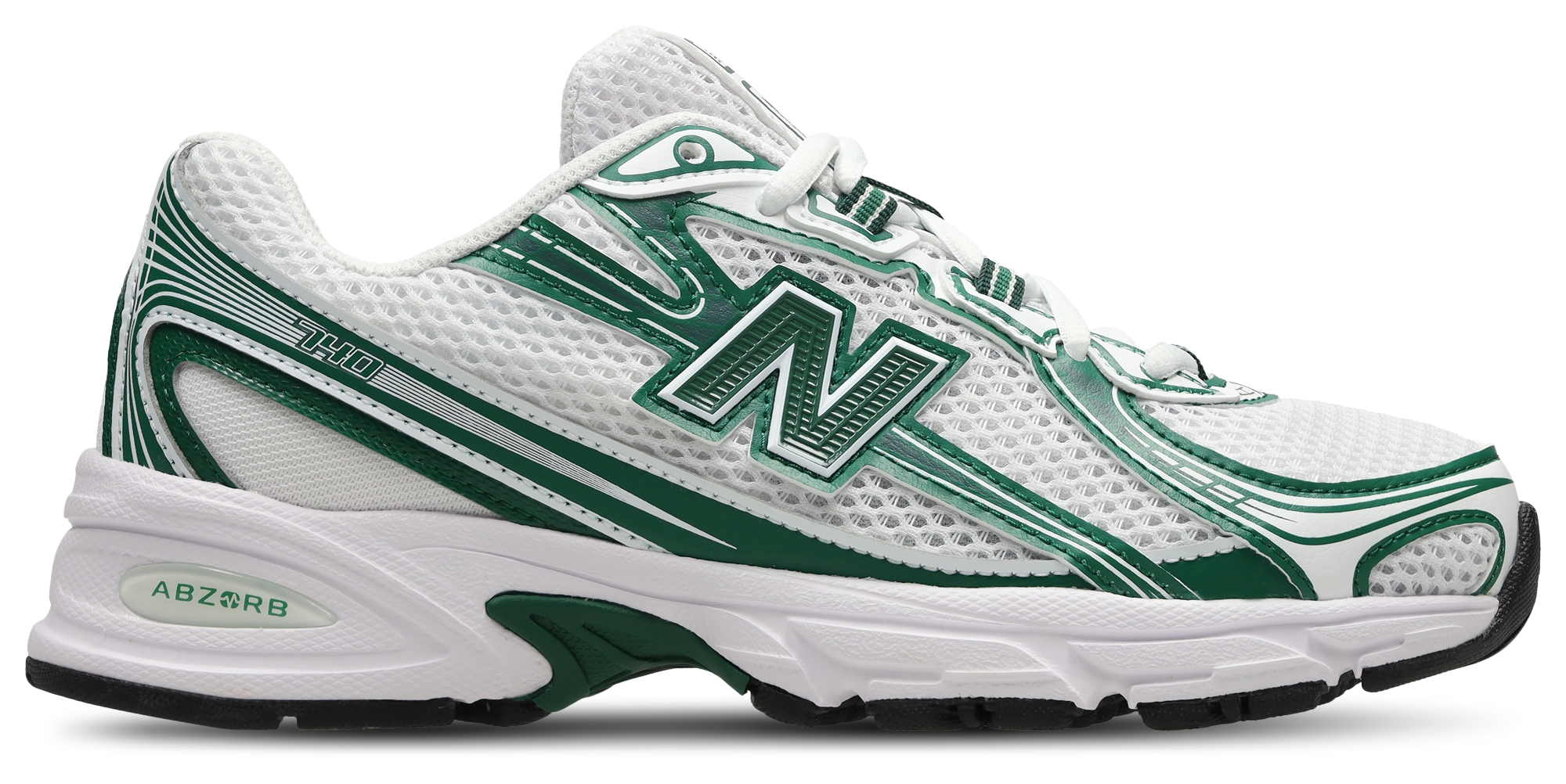 New Balance 740 - Primaire-College Chaussures – White-Green