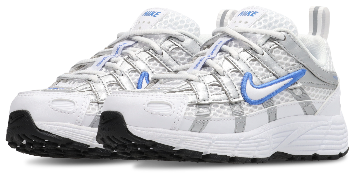 Nike P-6000 - Maternelle Chaussures – White-White-Blue Crystal