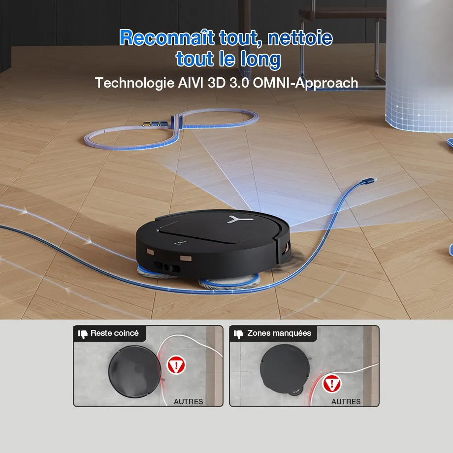 Robot aspirateur laveur Ecovacs T50 Pro Omni Gen2