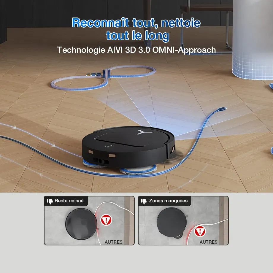 Robot aspirateur laveur Ecovacs T50 Pro Omni Gen2