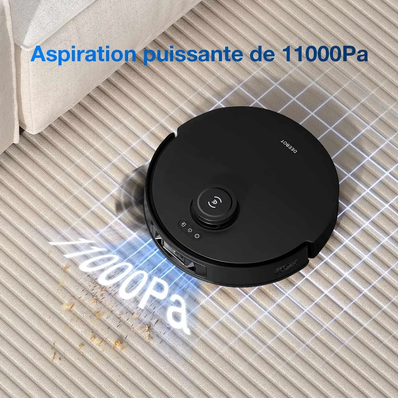Ecovthtacs DEEBOT T30S PRO Aspirateur Robot Laveur à Vidage Auto
