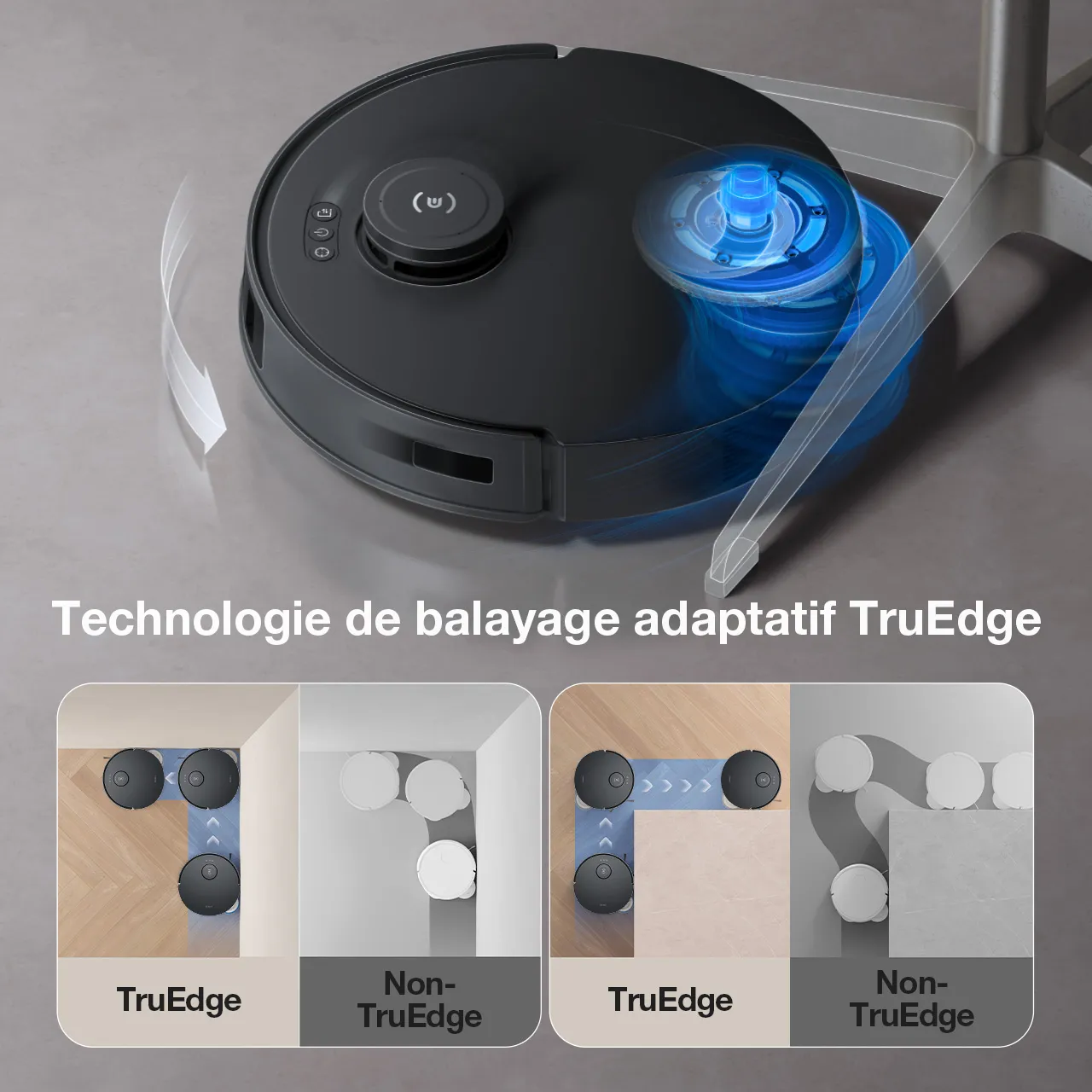 Ecovthtacs DEEBOT T30S PRO Aspirateur Robot Laveur à Vidage Auto