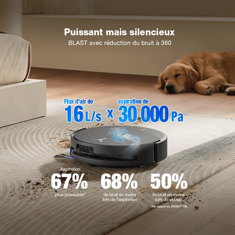 Aspirateur robot Ecovacs T90 Pro Omni