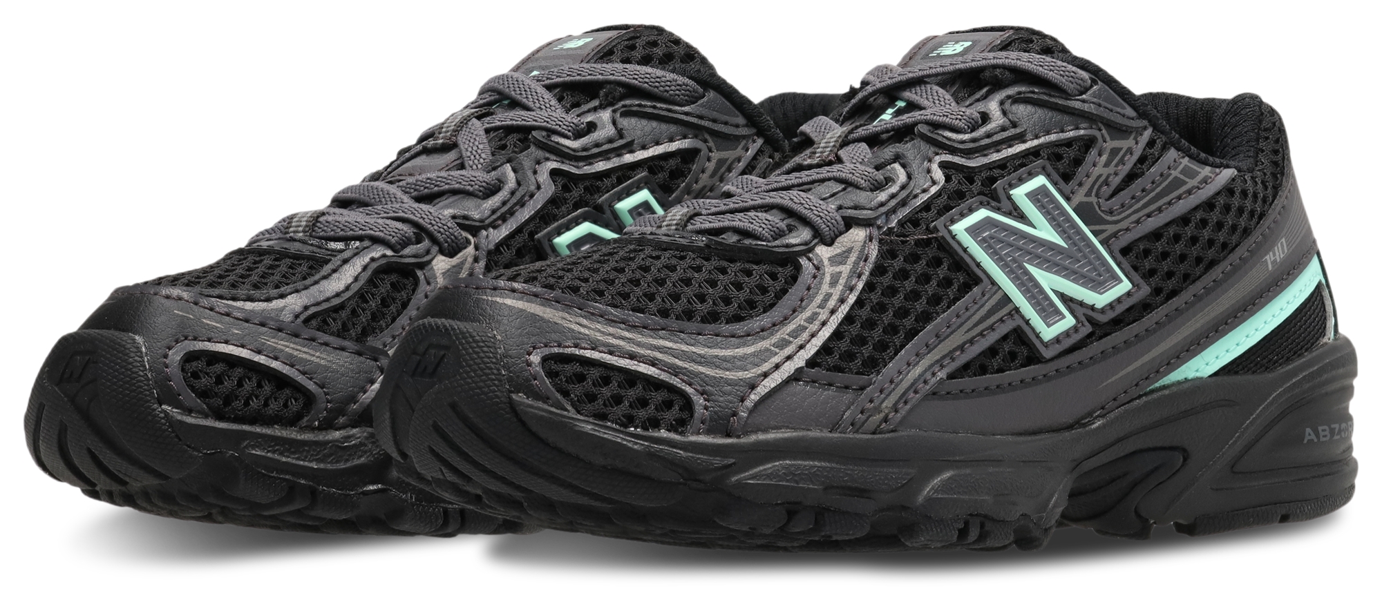 New Balance 740 - Maternelle Chaussures – Black-Bright Mint