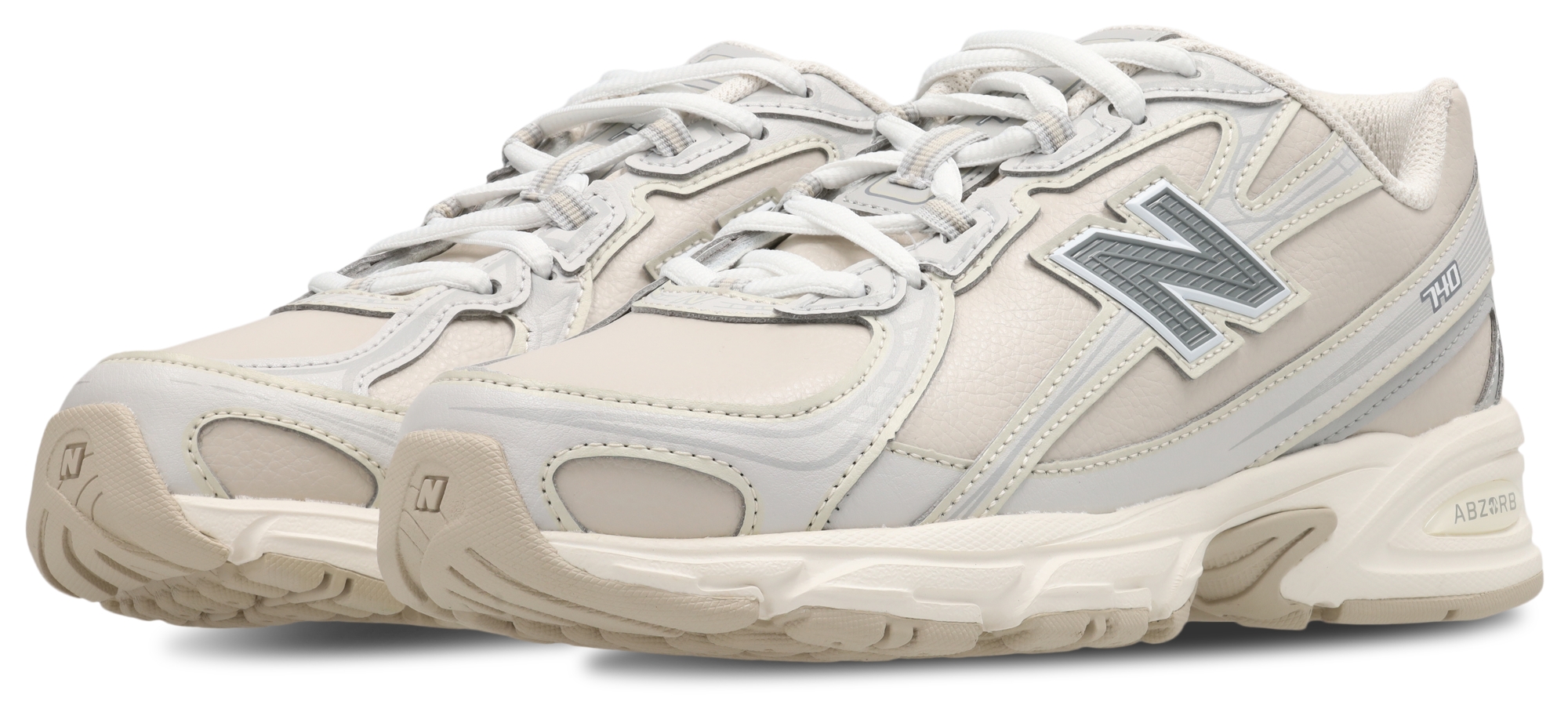 New Balance 740 - Primaire-College Chaussures – Beigetan-Grey