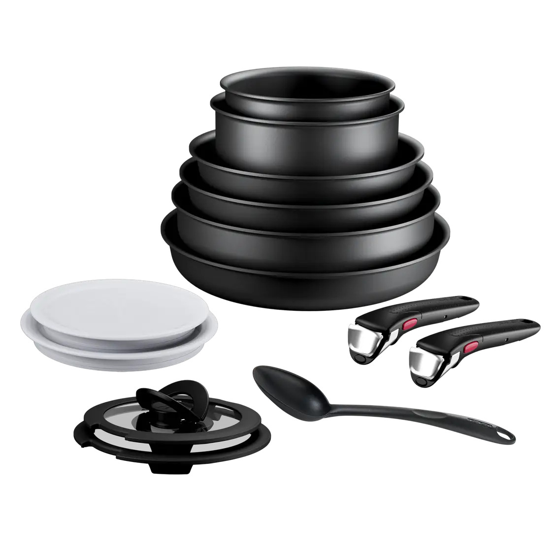 Tethtfal Ingenio Eco Resist Batterie de cuisine 13 pièces, Empilable