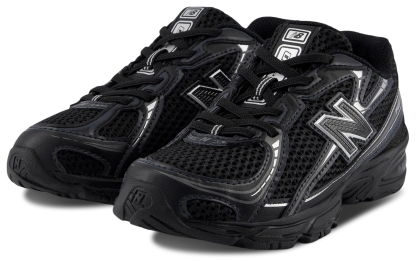 New Balance 740 Bungee Lace - Maternelle Chaussures – Black-Silver Metallic