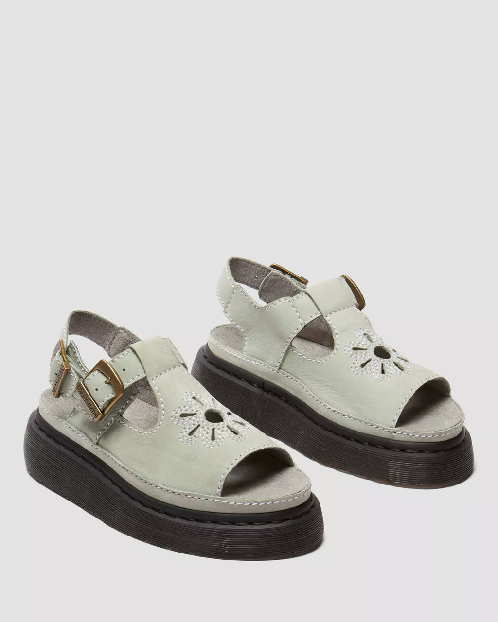 DR MthtartenS Sandales Dunnet Flower en cuir Buttersoft