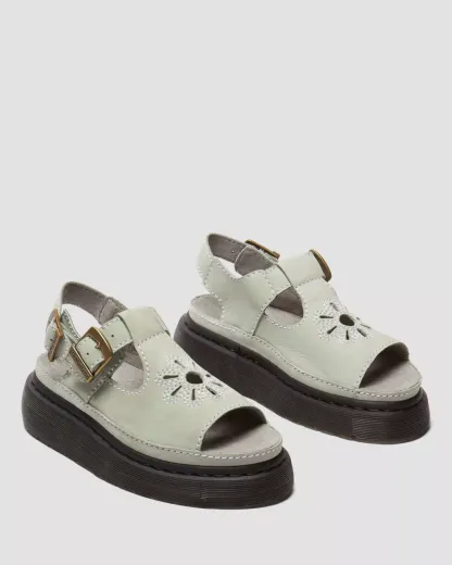 DR MthtartenS Sandales Dunnet Flower en cuir Buttersoft