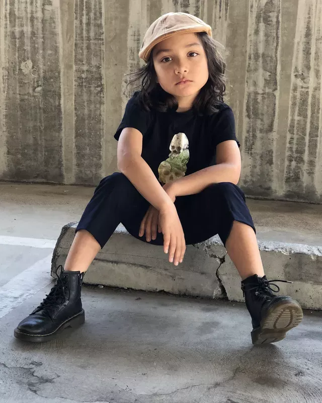 Boots 1460 en cuir Softy T à lacets Junior