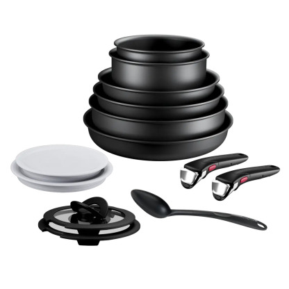Tethtfal Ingenio Eco Resist Batterie de cuisine 13 pièces, Empilable