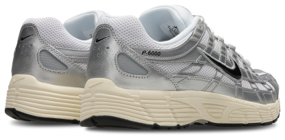 Nike P-6000 - Homme Chaussures – White-Black-Mtlc Silver