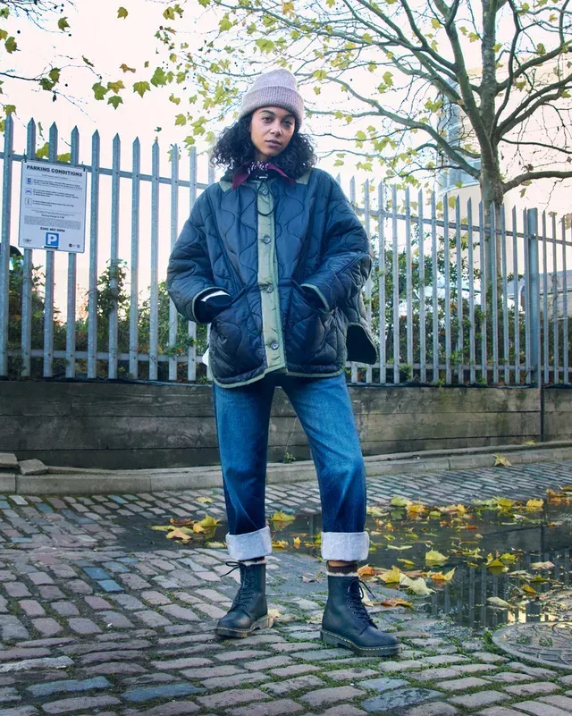 Boots 1460 Serena Doublées de Fourrure Synthétique