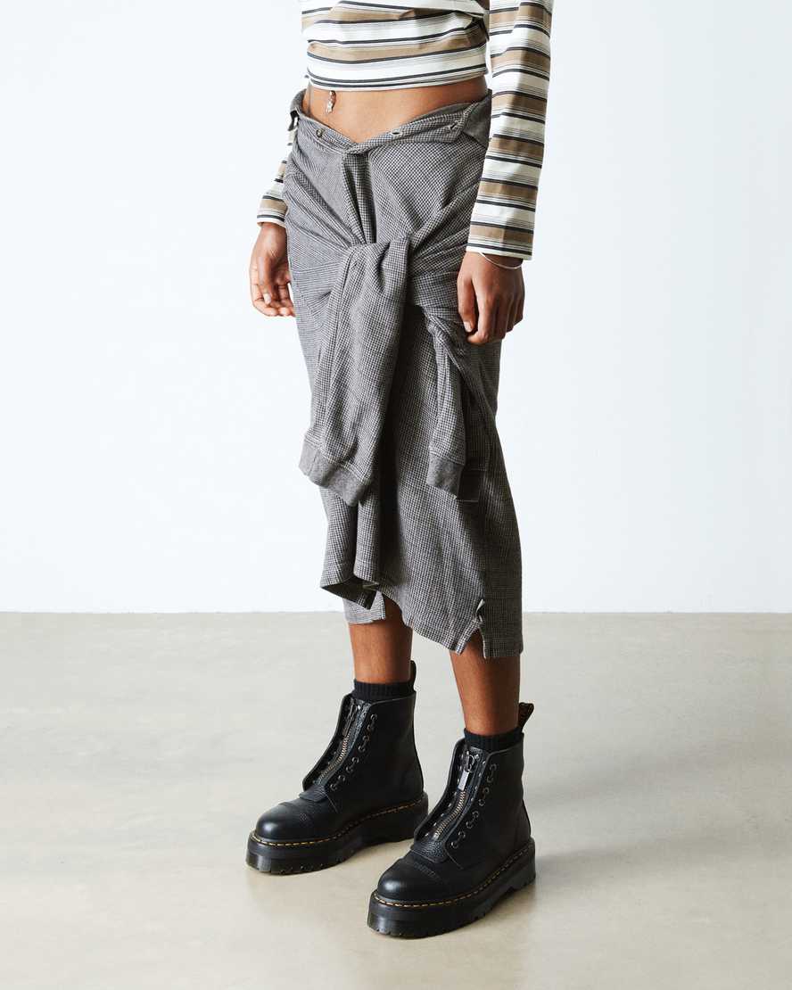 Boots plateformes Sinclair en cuir Milled Nappa