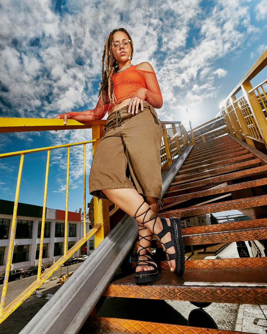 Sandales Nartilla en cuir Hydro à lacets