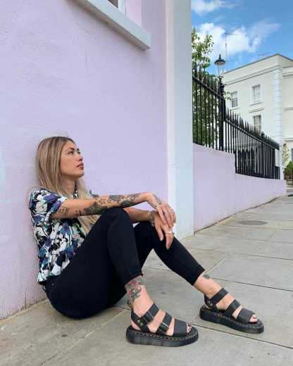 Sandales plateformes Gryphon en cuir