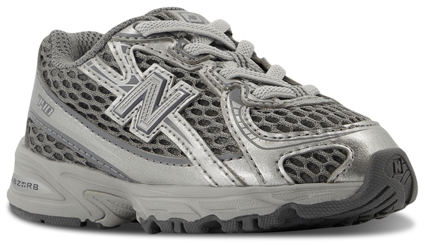 New Balance 740 Bungee Lace - Bebes Chaussures – Harbor Grey-Silver Metallic
