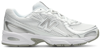 New Balance 740 - Homme Chaussures – White-Silver Metallic