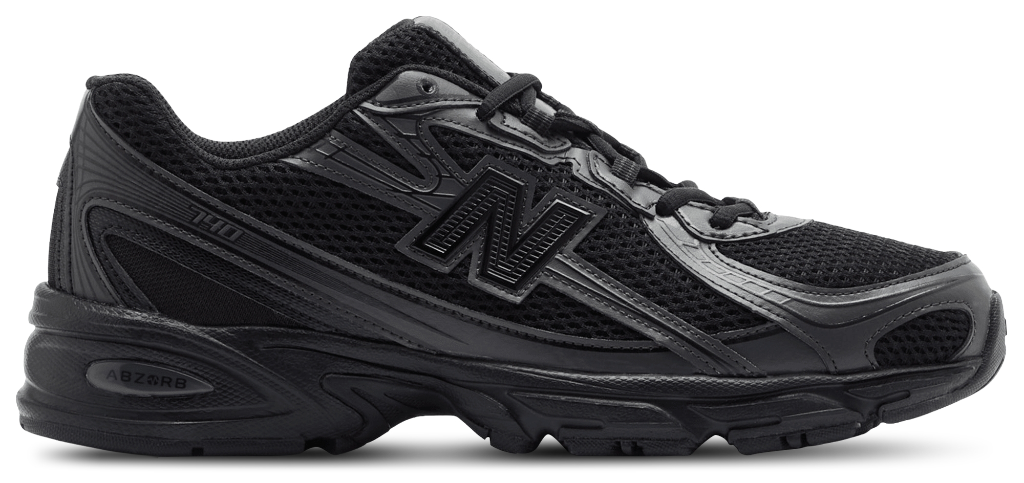 New Balance 740 - Femme Chaussures – Black-Black Cement