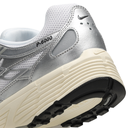 Nike P-6000 - Homme Chaussures – White-Black-Mtlc Silver
