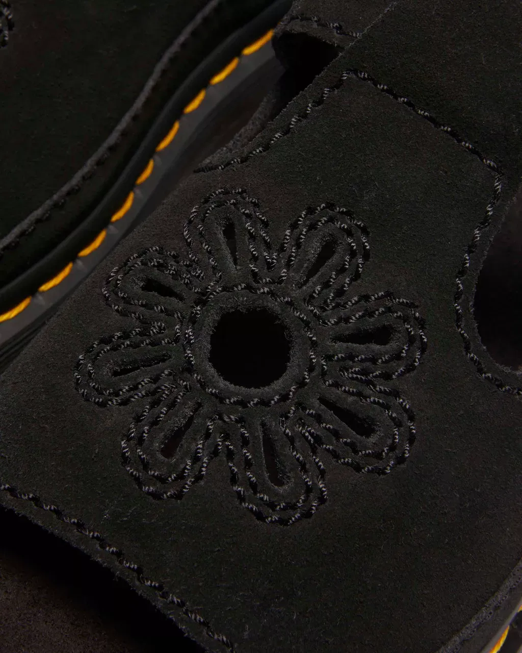 DR MthtartenS Sandales Dunnet Flower en cuir Buttersoft