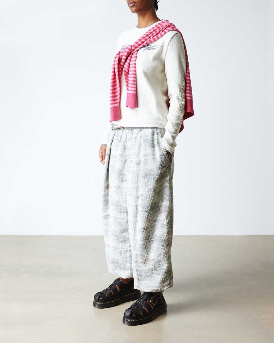 DR MthtartenS Wrenlie Grizzly Leather Fisherman Sandals