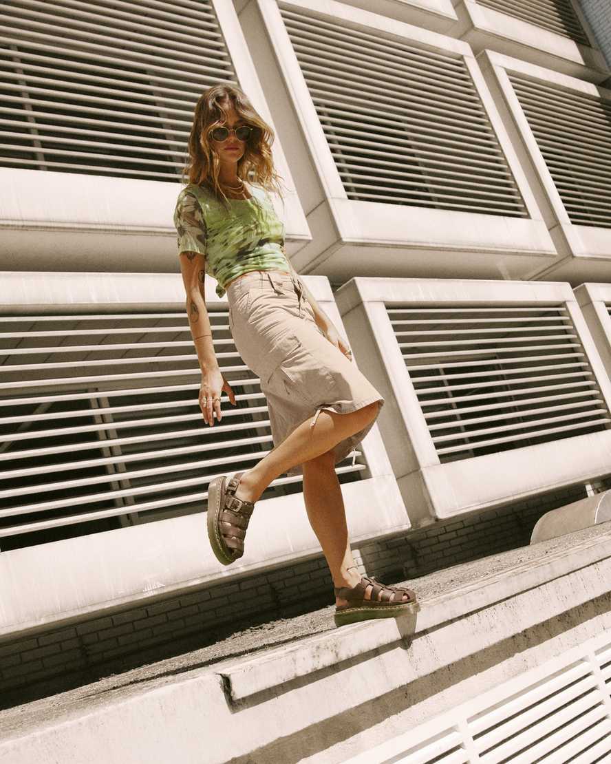 Sandales Wrenlie Fisherman en cuir Grizzly