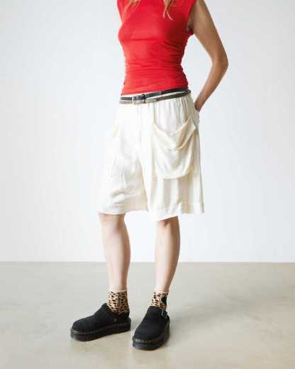 Mules plateformes Zebzag en daim à brides