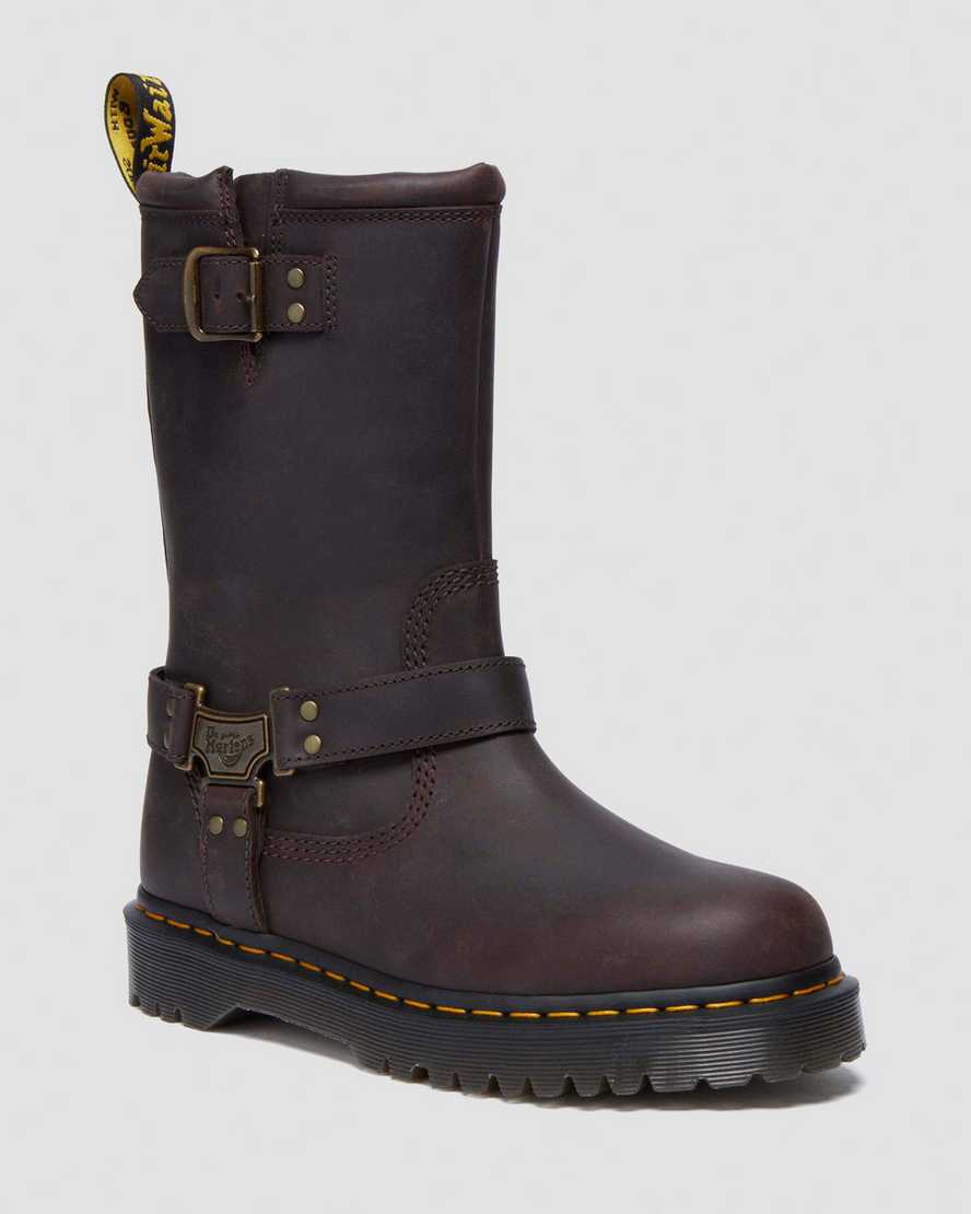 Biker boots montantes Anistone Hi en cuir