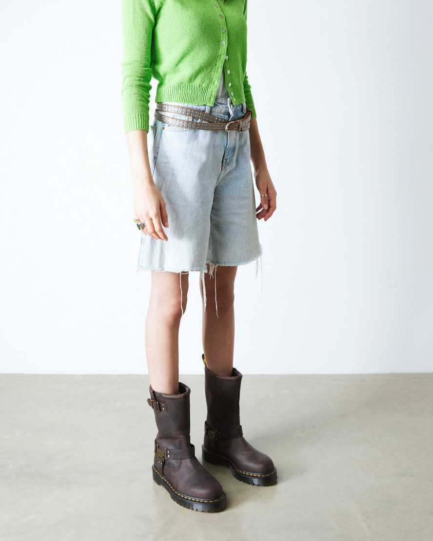 Biker boots montantes Anistone Hi en cuir