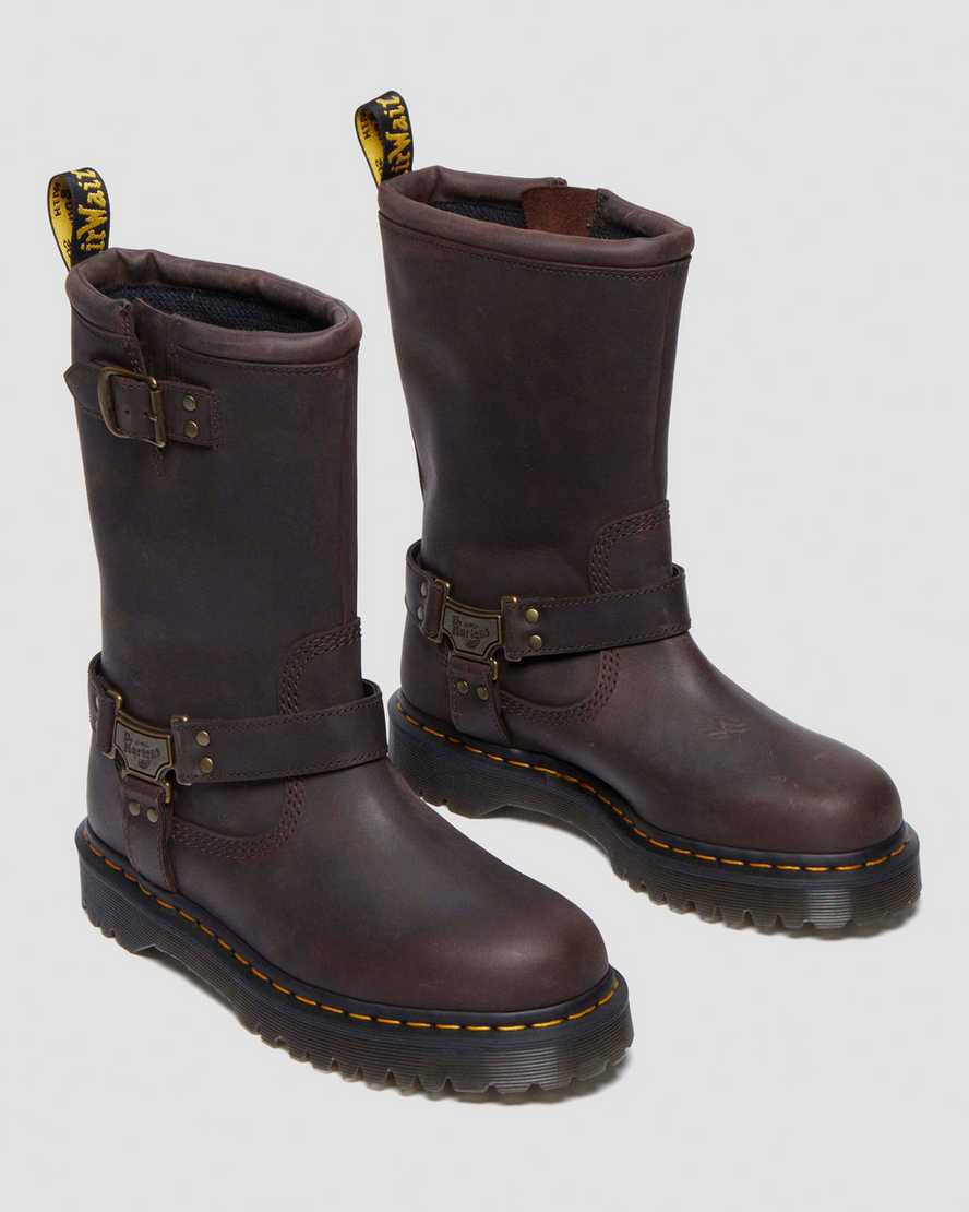 Biker boots montantes Anistone Hi en cuir