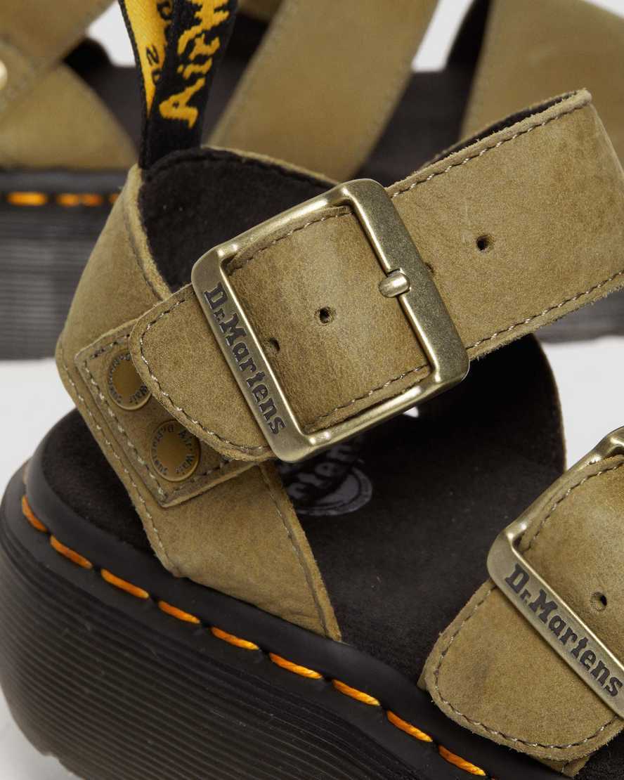 Sandales Gryphon Quad en cuir Grizzly