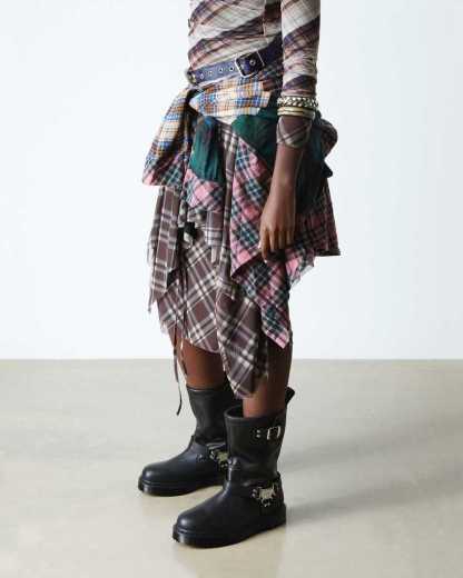 Biker boots montantes Anistone Hi en cuir