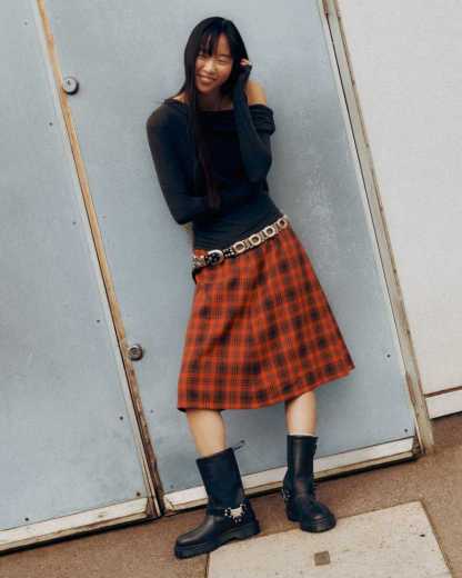 Biker boots montantes Anistone Hi en cuir