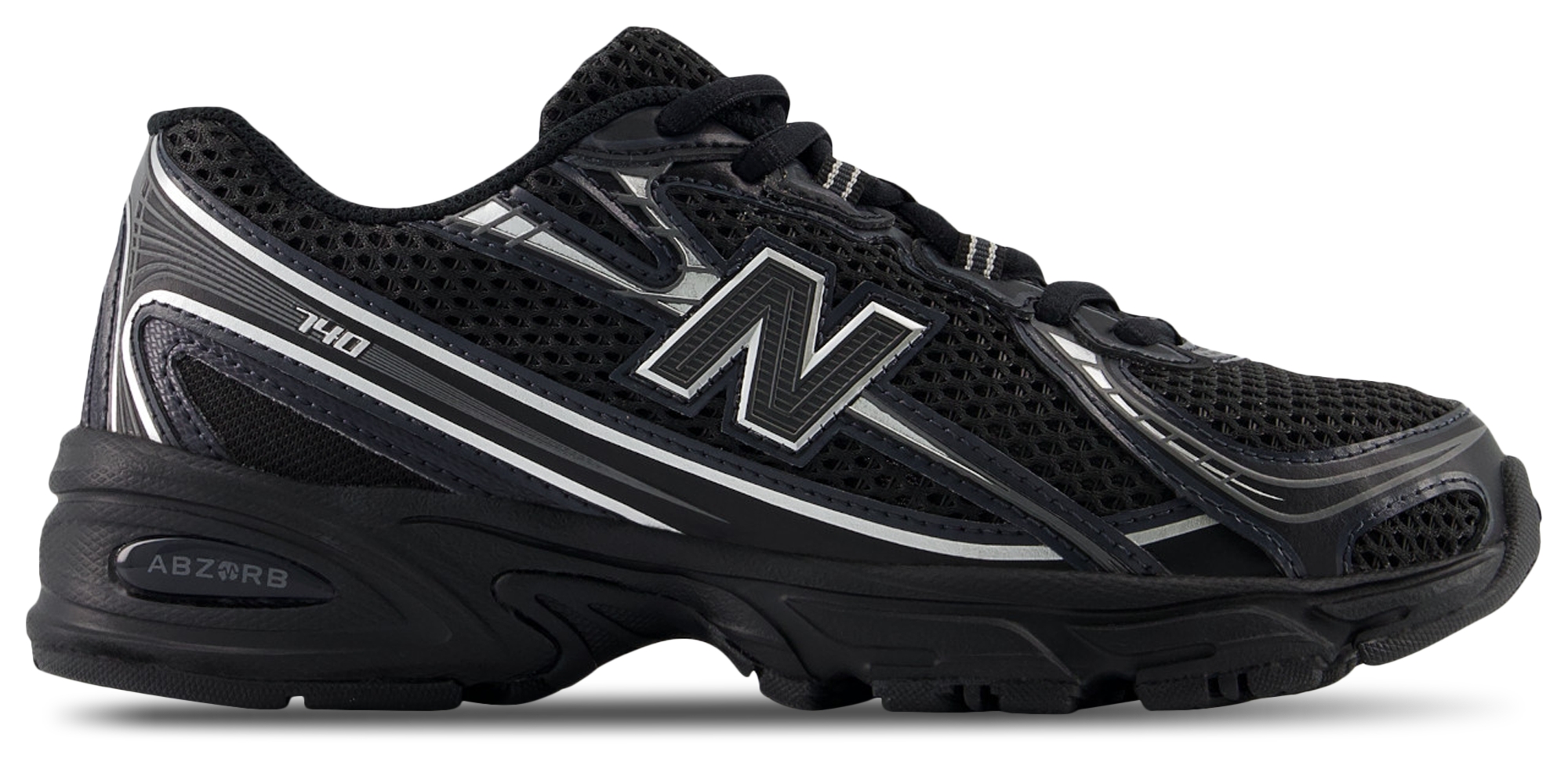 New Balance 740 - Primaire-College Chaussures – Black-Silver