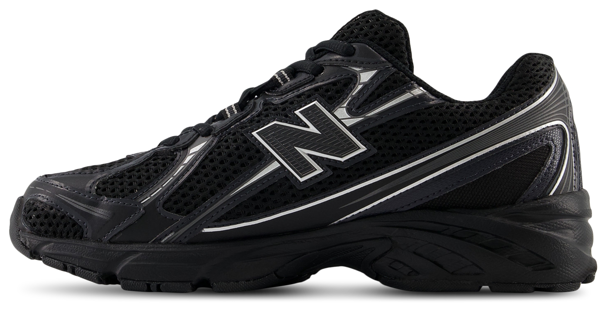 New Balance 740 - Femme Chaussures – Black-Silver Metallic Bm2