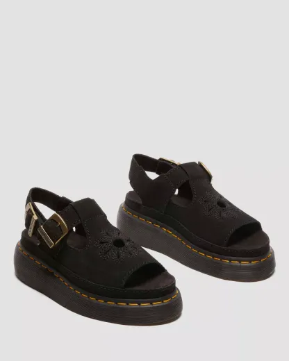 DR MthtartenS Sandales Dunnet Flower en cuir Buttersoft