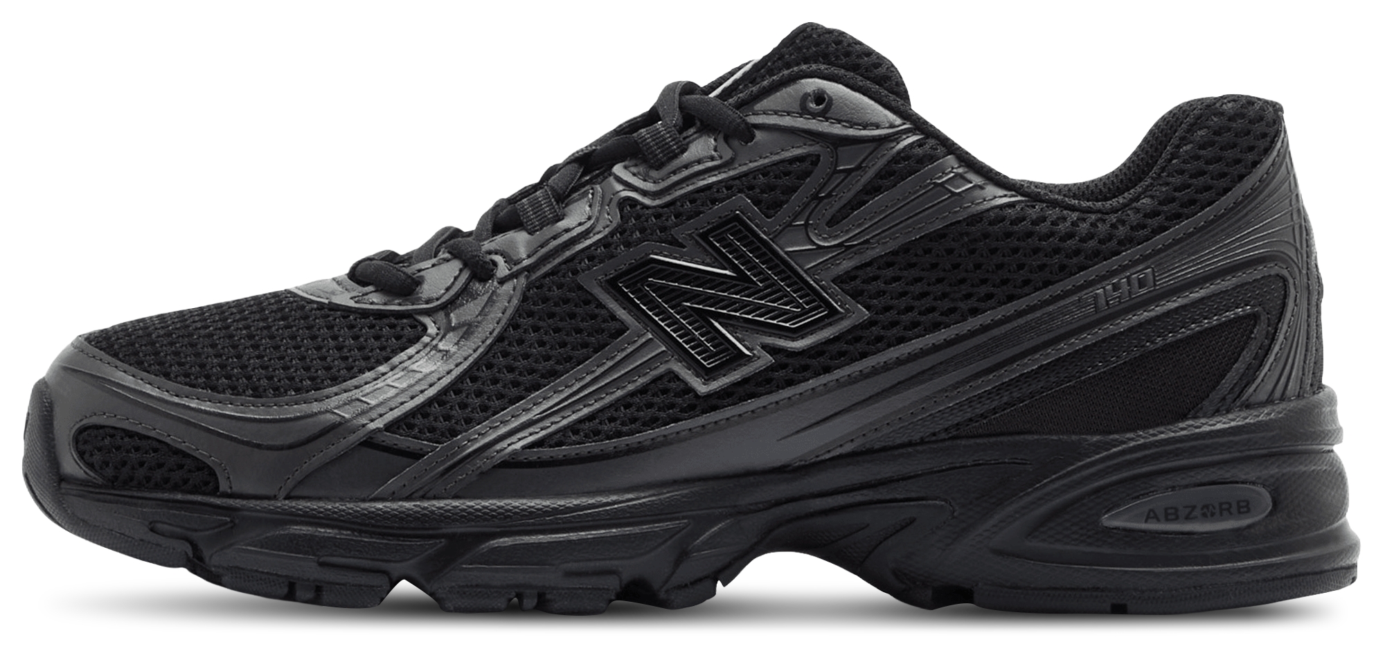 New Balance 740 - Femme Chaussures – Black-Black Cement