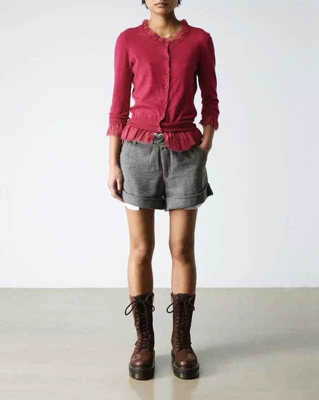 Boots plateformes 1B99 Dunnet Flower en daim