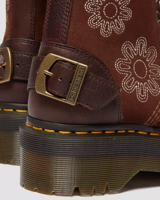 Boots plateformes 1B99 Dunnet Flower en daim