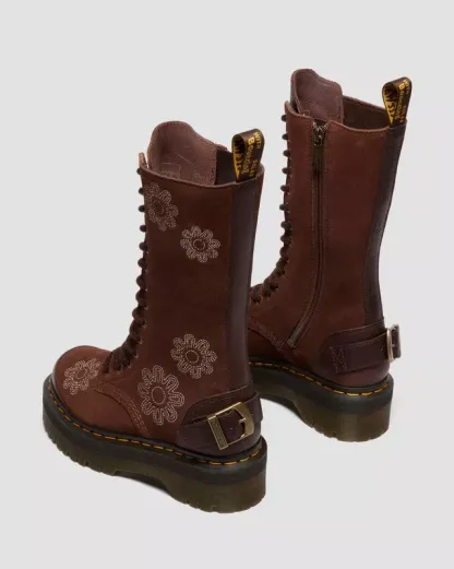 Boots plateformes 1B99 Dunnet Flower en daim