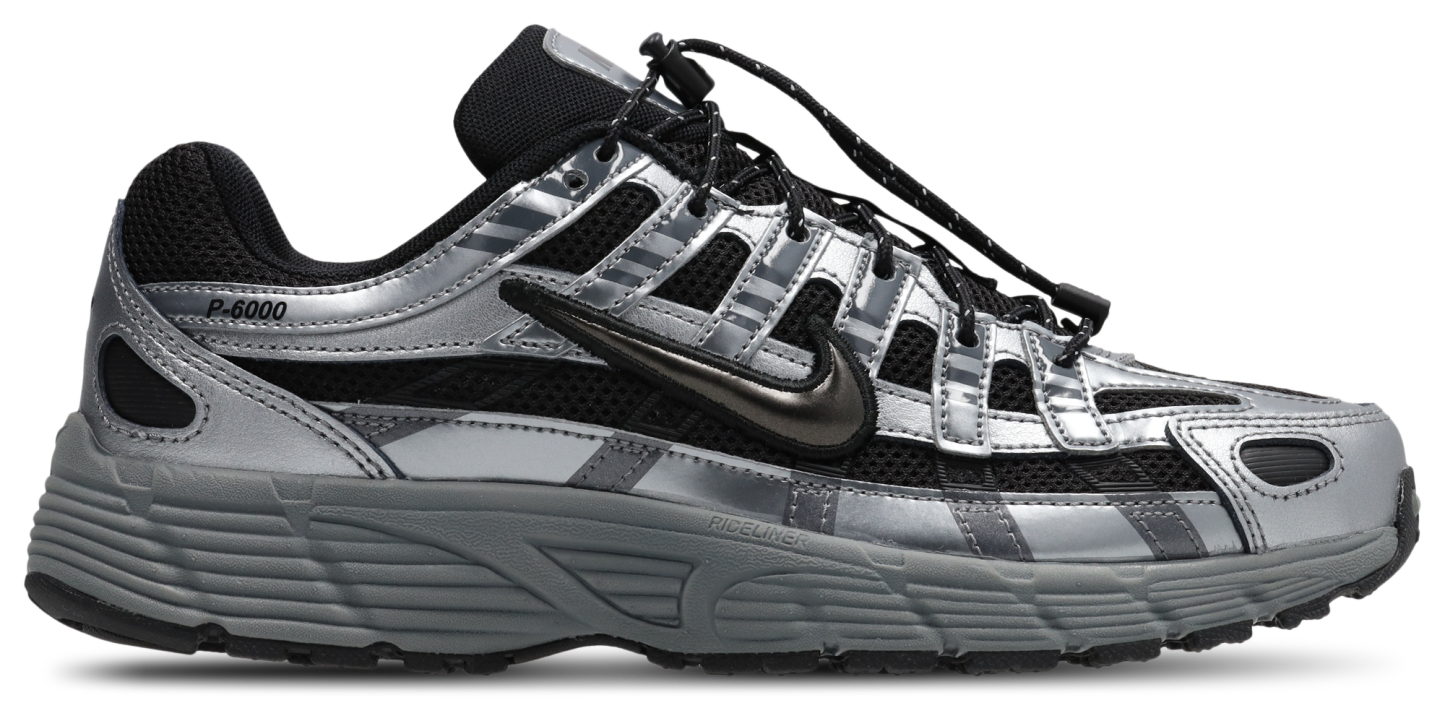 Nike P-6000 - Primaire-College Chaussures – Black-Smoke Grey-Mtlc Cool Gre