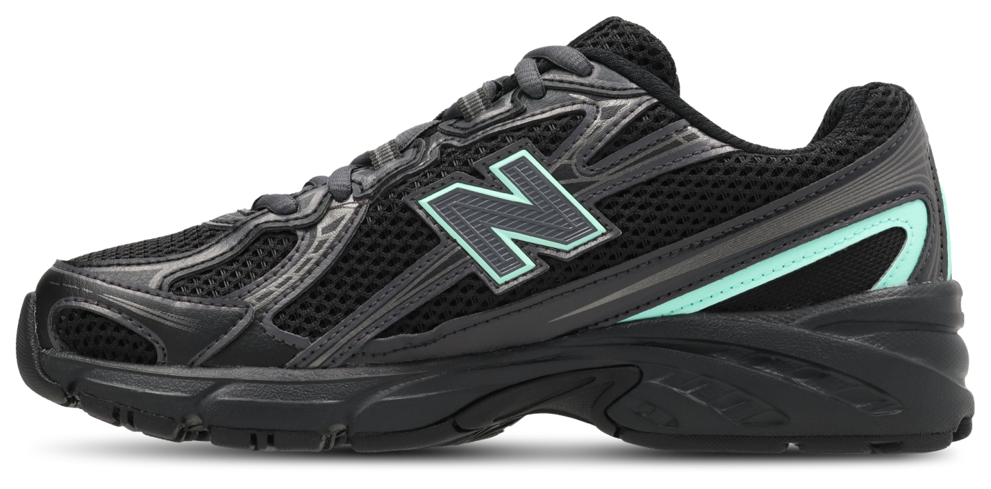 New Balance 740 - Primaire-College Chaussures – Black-Bright Mint