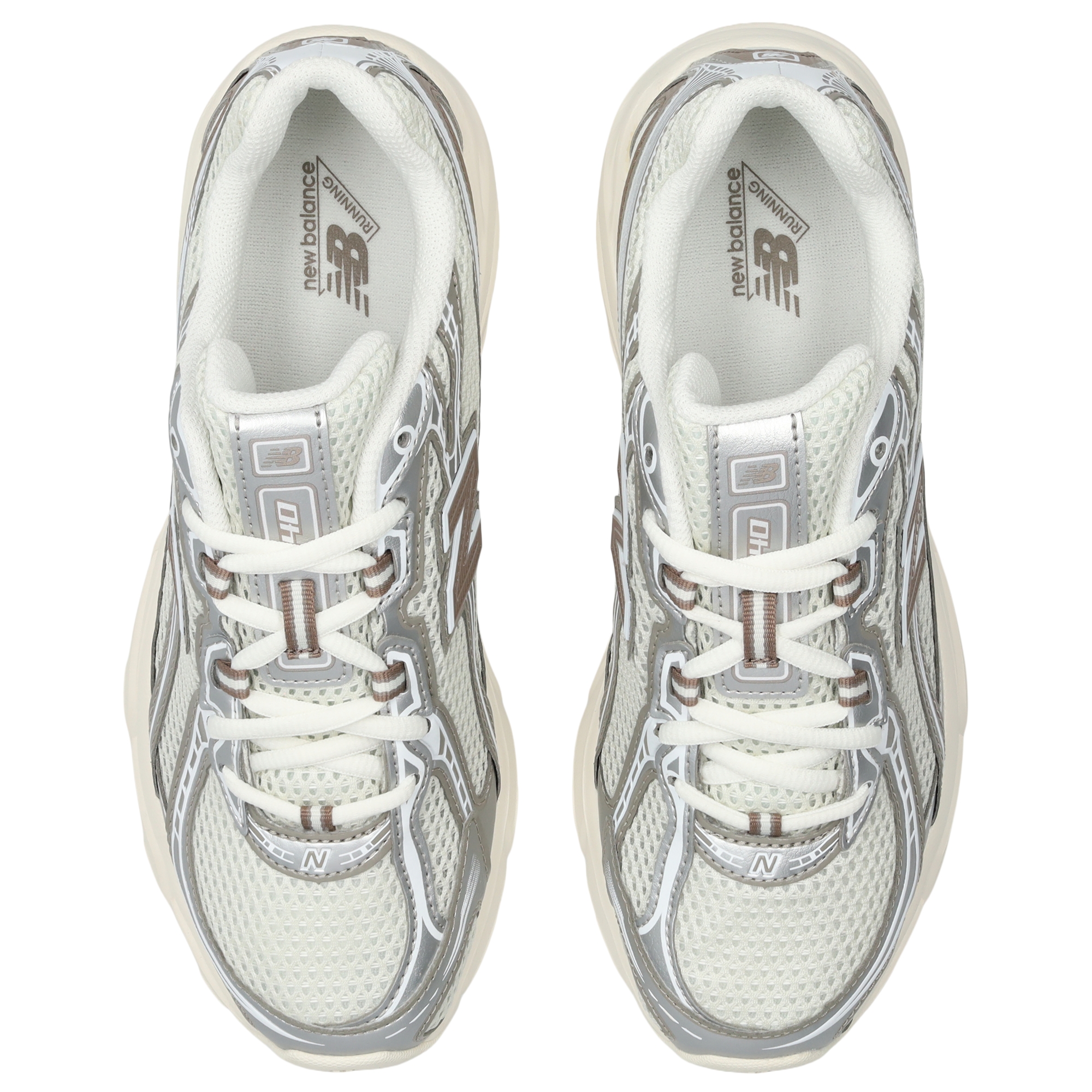 New Balance 740 - Femme Chaussures – Sea Salt-Arid Stone-Silver Metallic Mu2