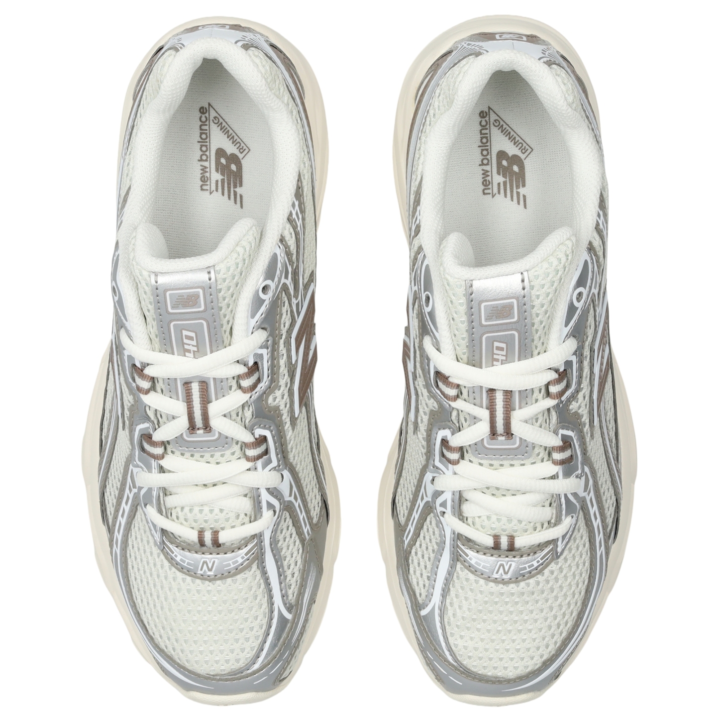 New Balance 740 - Femme Chaussures – Sea Salt-Arid Stone-Silver Metallic Mu2